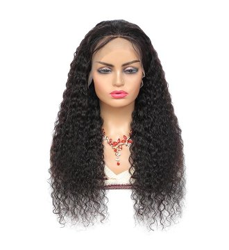 Water wave 13X4 human hair front wig