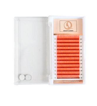 Color rojo Extensión de pestañas Clásica Color