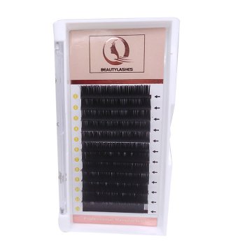 0.15 extensión de pestañas súper suaves de afilado largo negro azul