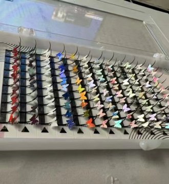 pestañas de mariposa