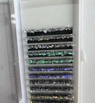 pestañas de lentejuelas